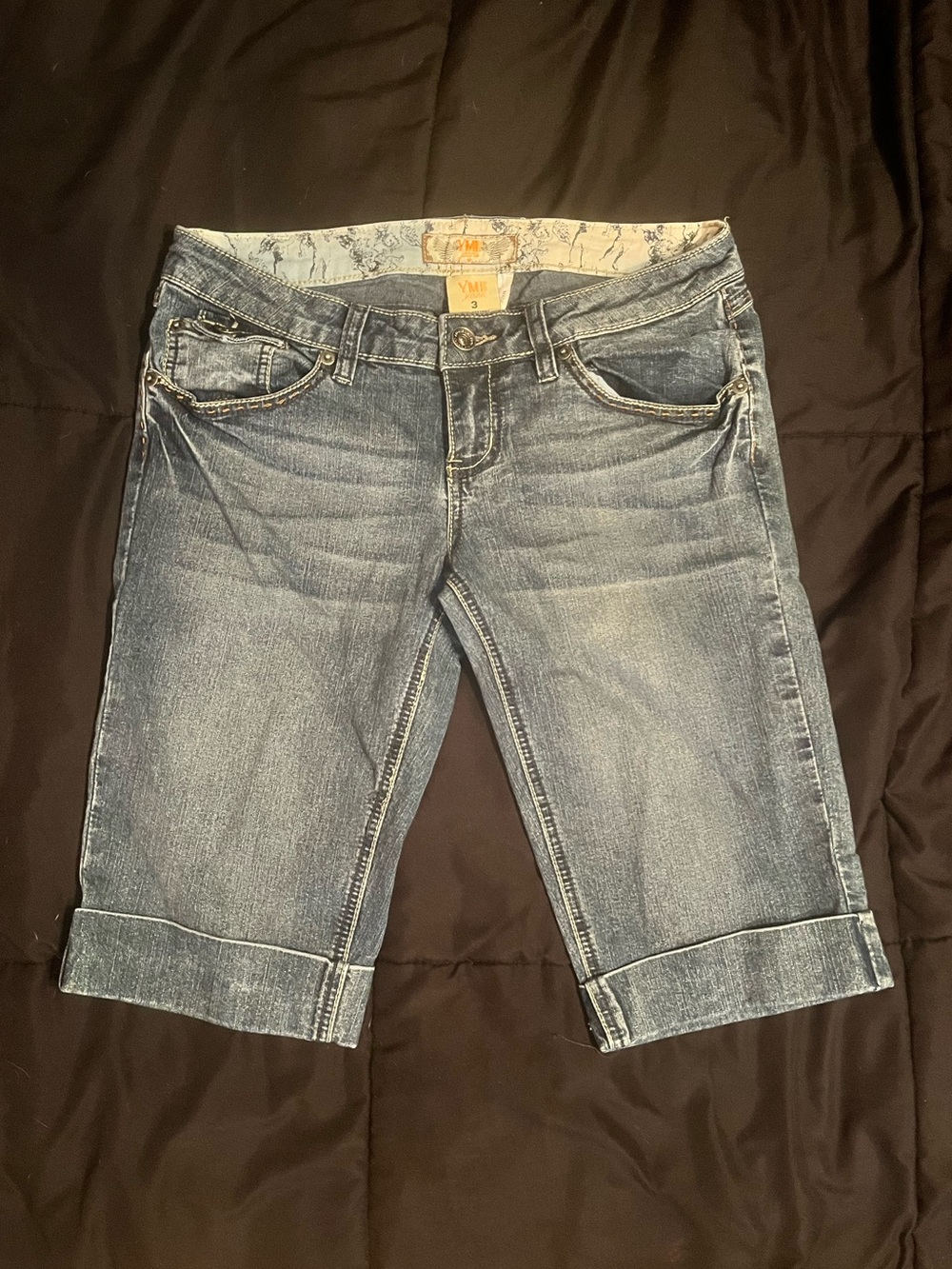 Vintage YMI Jeans Vintage Y2K Bermuda Low-Rise Denim Shorts